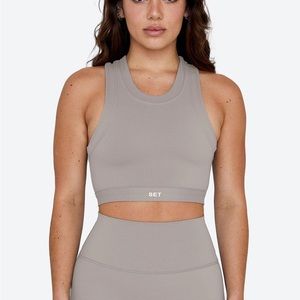 Set active sportbody high neck tank in stone